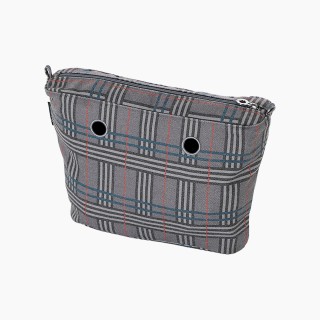 Підкладка O bag mini шотландська клітинка Блакитна лагуна