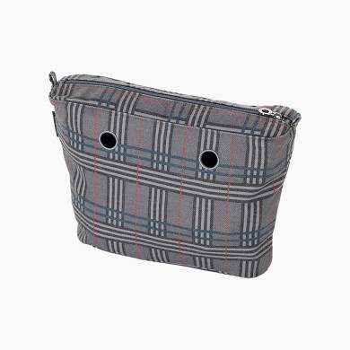 Підкладка O bag mini шотландська клітинка Блакитна лагуна