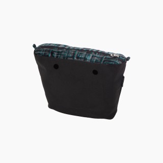 Підкладка O bag mini вельвет геометрія Блакитна лагуна, Чорний