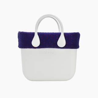 Манжет O bag mini двокольоровий фетр Бордо/синій