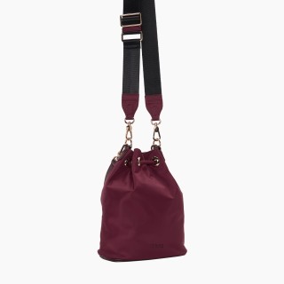 O bag Pom Pon нейлон Бордо