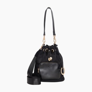 O bag Pom Pon нейлон Чорна