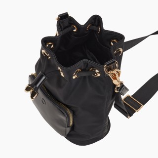 O bag Pom Pon нейлон Чорна