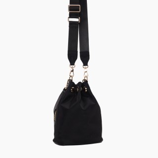 O bag Pom Pon нейлон Чорна