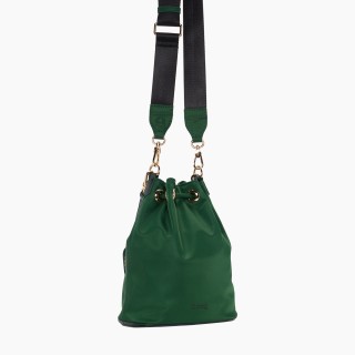 O bag Pom Pon нейлон Смарагд