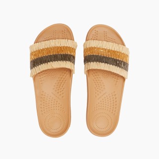 Шльопанці O slippers рафія Бісквіт