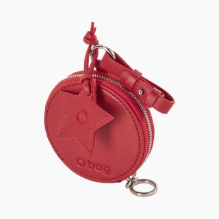 Монетниця Agatha PU наппа Багряно-червона