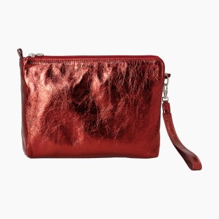 Косметичка PU металік Бордо