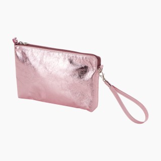 Косметичка PU металік Фуксія