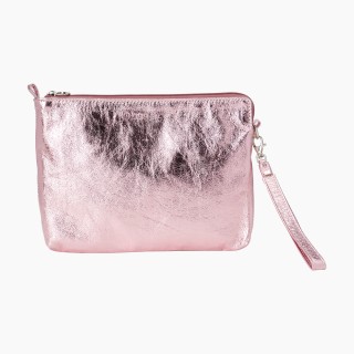 Косметичка PU металік Фуксія