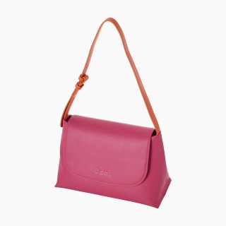 O bag Nancy PU наппа Фуксія/охра