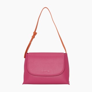 O bag Nancy PU наппа Фуксія/охра