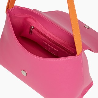 O bag Nancy PU наппа Фуксія/охра