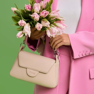 O bag Paris PU наппа Пісок