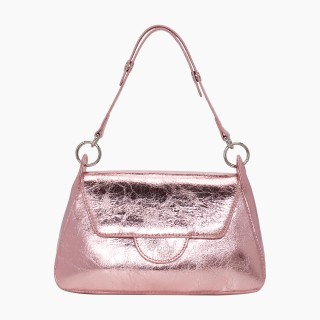 O bag Paris PU металік Фуксія