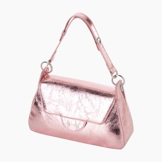 O bag Paris PU металік Фуксія