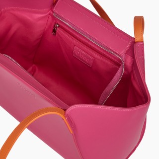 O bag Istanbul PU наппа Фуксія/охра