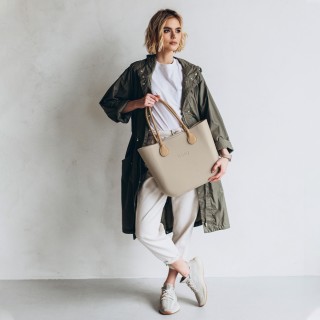 Довгі ручки екошкіра Бежевий