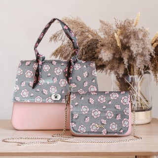 Фліп O bag queen з орнаментом "Гвоздики" Мілітарі