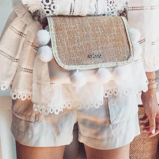 Фліп O pocket з помпонами Лате