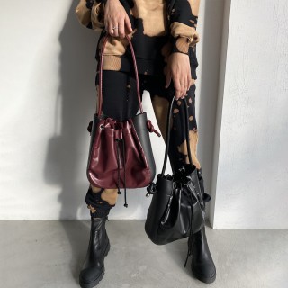 Жіноча сумка O bag Chill наппа Бордо, графіт