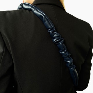 Ланцюжок з рюшами наппа Темно-синій