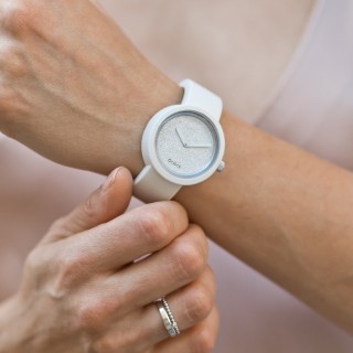 Циферблат O clock Glimmer срібло