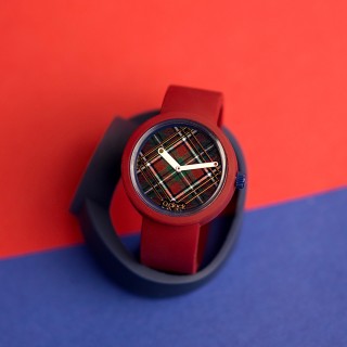 Циферблат O clock Royal Ascot tartan Темно-синій