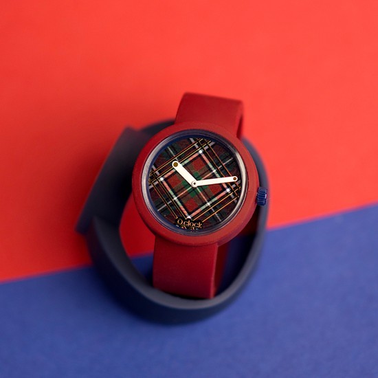 Циферблат O clock Royal Ascot tartan Темно-синій