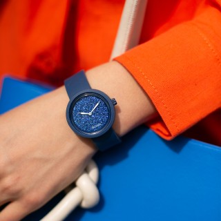 Циферблат O clock Crystal Full Sky темно-синій