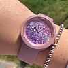 Циферблат O clock Glitter Bicolor Смородина / Амарант Циферблат O clock Glitter Bicolor Смородина / Амарант