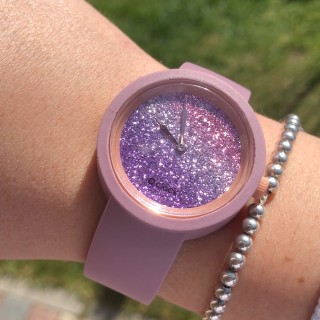Циферблат O clock Glitter Bicolor Смородина / Амарант