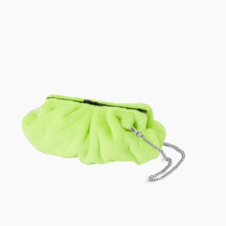 O bag Puffy екохутро Лайм флуо, ланцюжок