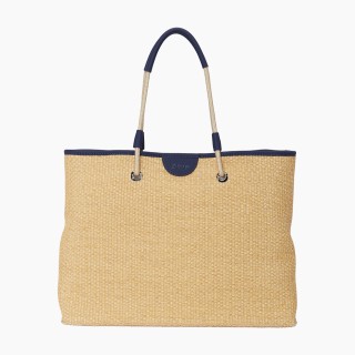 O bag Miami рафія Темно-синя