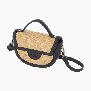 O bag Praga рафія Чорна