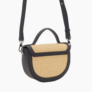 O bag Praga рафія Чорна