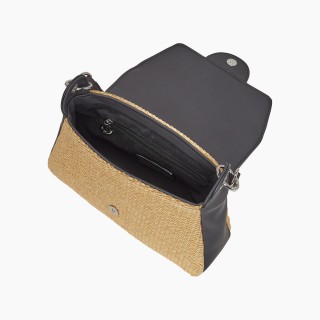O bag Paris рафія Чорна
