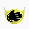 Комплект захисних масок для обличчя O breath "Smile hand" Жовтий (2 шт)