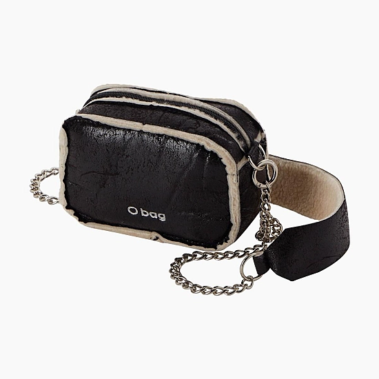 O bag crossy з текстурою мутон Чорний O bag crossy з текстурою мутон Чорний