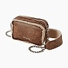 O bag crossy з текстурою мутон Бісквіт