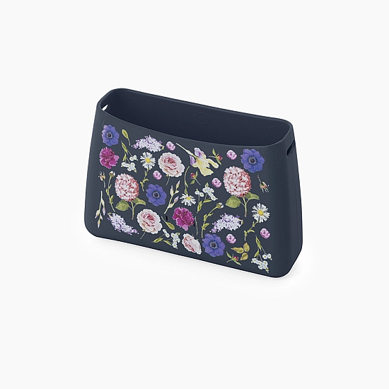 Корпус O bag glam з візерунком "квіти" Темно-синій Корпус O bag glam з візерунком "квіти" Темно-синій